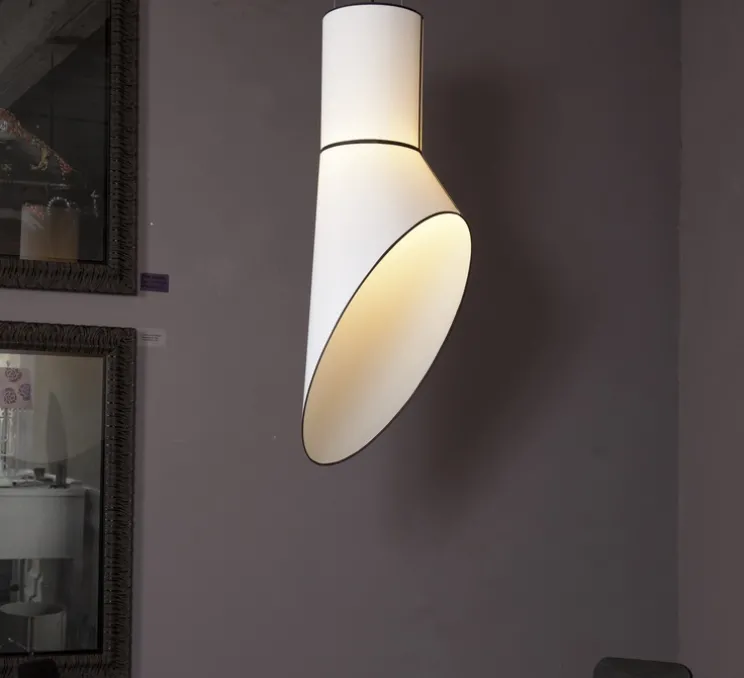 Suspension, Grand Cargo, blanc, noir, H115cm - Designheure