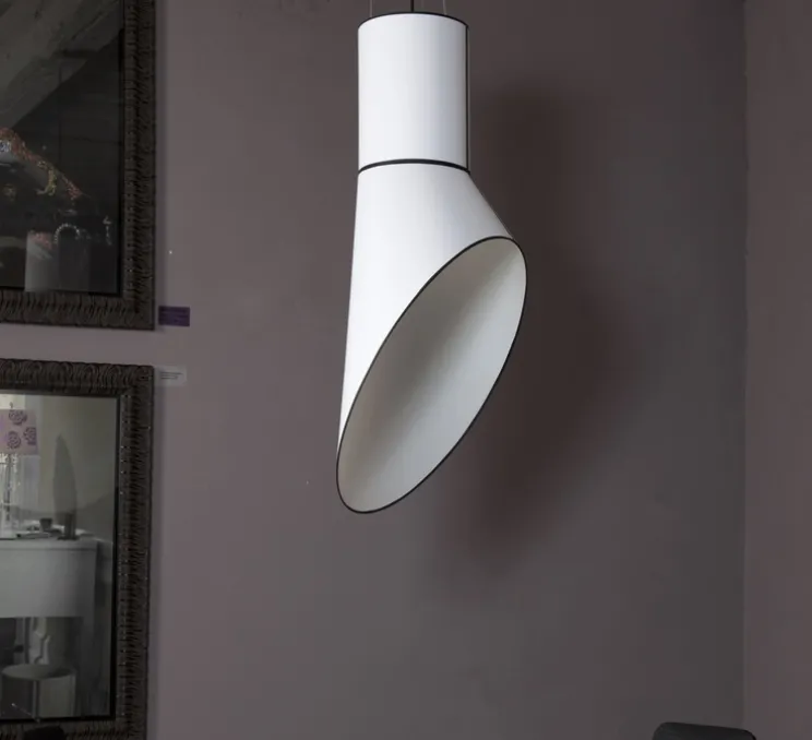 Suspension, Grand Cargo, blanc, noir, H115cm - Designheure