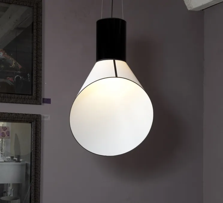 Suspension, Grand Cargo, noir, blanc, H115cm - Designheure