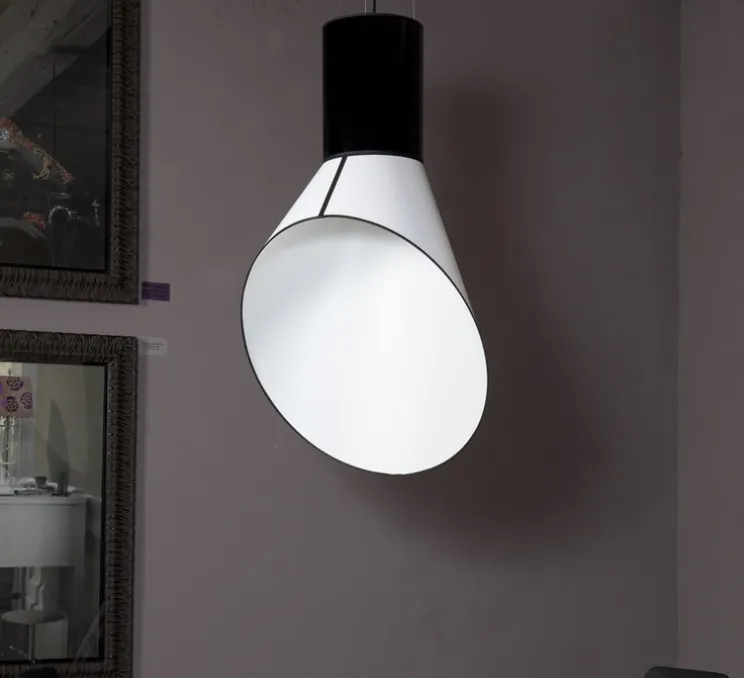 Suspension, Grand Cargo, noir, blanc, H115cm - Designheure