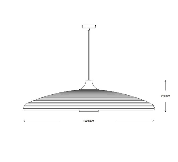 Suspension, Grass XL, bleu, Ø100cm, H24cm - Forestier