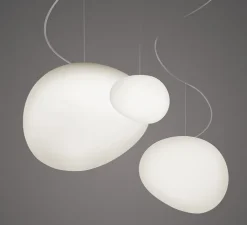 Suspension, Gregg Grande, blanc et blanc, L47cm, H40cm - Foscarini