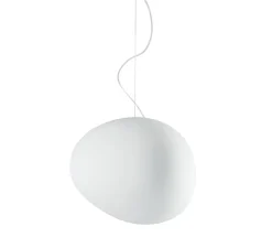 Suspension, Gregg Grande, blanc et blanc, L47cm, H40cm - Foscarini
