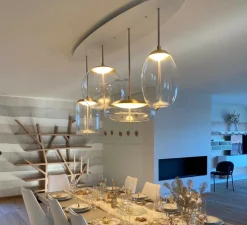 Suspension, Gregg Grande, blanc et blanc, L47cm, H40cm - Foscarini