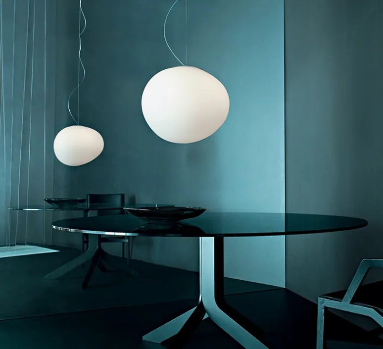 Suspension*Foscarini Suspension, Gregg Media LED, , LED, 2700K, 2581lm, L31cm, H26cm - blanc et blanc