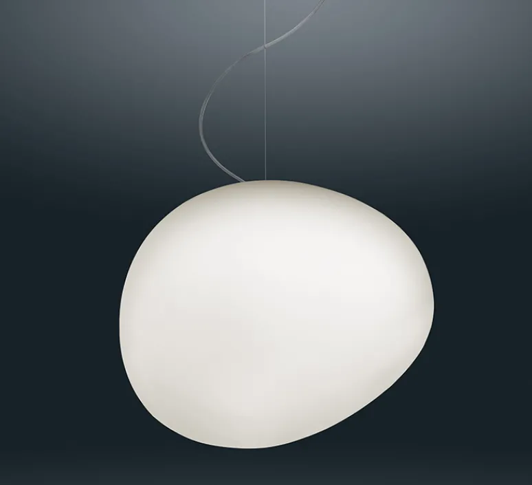 Suspension*Foscarini Suspension, Gregg Media LED, , LED, 2700K, 2581lm, L31cm, H26cm - blanc et blanc