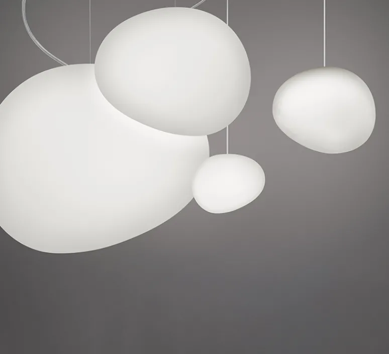 Suspension*Foscarini Suspension, Gregg Media LED, , LED, 2700K, 2581lm, L31cm, H26cm - blanc et blanc