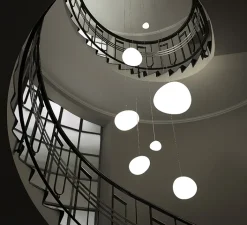 Suspension*Foscarini Suspension, Gregg Media, , LED, 2700K, 2581lm, L31cm, H26cm - variable, blanc