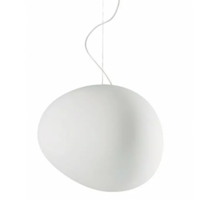 Suspension, Gregg Midi blanc E14, blanc, L21cm, H17cm - Foscarini