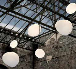 Suspension, Gregg Outdoor Grande, blanc, IP44-65, LED, L46cm, H39cm - Foscarini