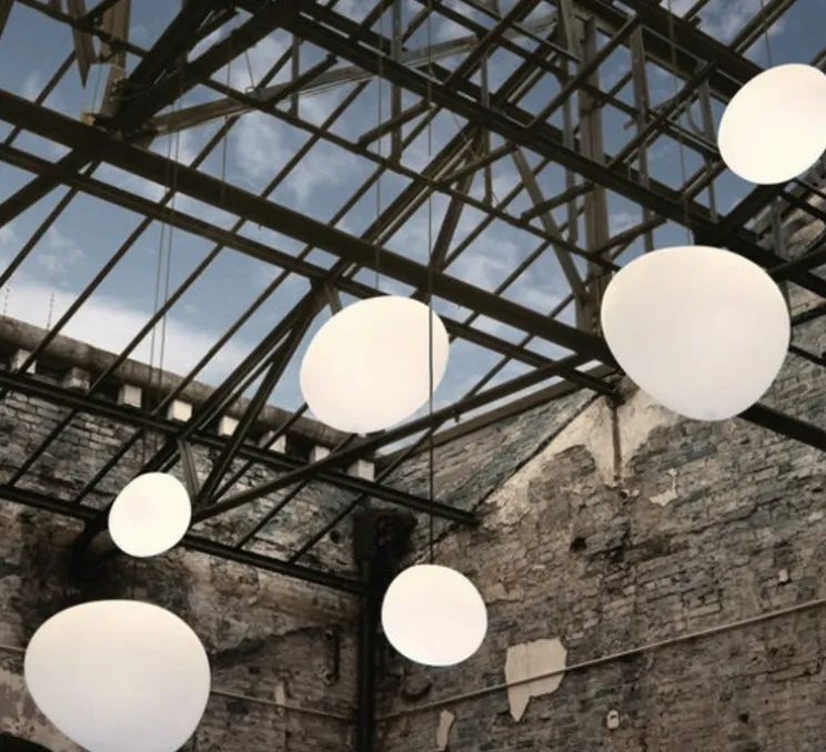 Suspension, Gregg Outdoor Media, blanc, IP44-68, L31cm, H24cm - Foscarini