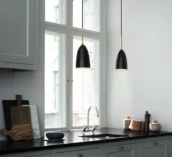 Suspension*Gubi Suspension, Gräshoppa, , Ø15cm, H23cm - noir semi mat