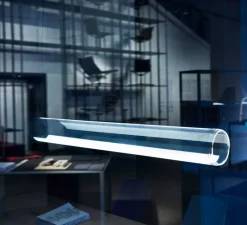 Suspension*Vibia Suspension, Guise 2277, , LED, 3000K, 2613lm, Ø16cm, H89cm - transparent