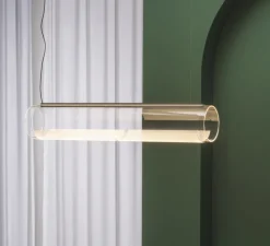 Suspension*Vibia Suspension, Guise 2277, , LED, 3000K, 2613lm, Ø16cm, H89cm - transparent