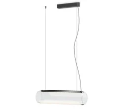 Suspension, Guise 2275, transparent, LED, 3000K, 1742lm, dimmable, Ø16cm, L63cm - Vibia