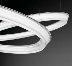 Suspension, Halo Jewel, 2332, blanc, LED, dim, 3000k, 4749 lm, L127cm, H4cm - Vibia