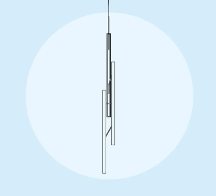 Suspension, Halo Jewel 2356, or, LED, 3000K, 4584lm, Ø25cm, H172cm - Vibia