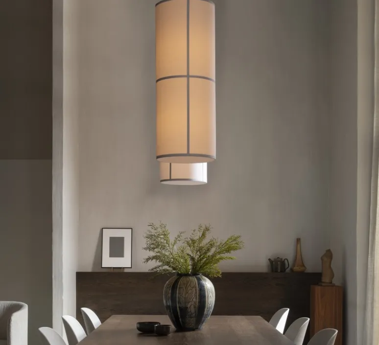 Suspension*Audo Copenhagen Suspension, Hashira, , Ø30cm, H90cm - blanc