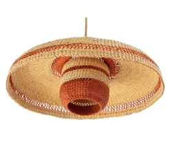 Suspension, Hatter + Lantern, naturel/gingembre, Ø44cm, H23cm - GOLDEN Editions