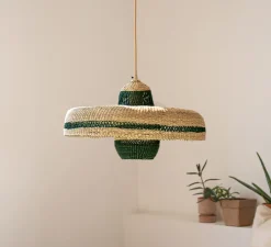 Suspension, Hatter + Lantern, naturel/herbe, Ø44cm, H23cm - GOLDEN Editions