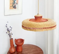 Suspension*Golden Editions Suspension, Hatter, , Ø44cm, H13,5cm - naturel/gingembre