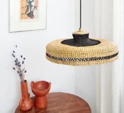 Suspension*Golden Editions Suspension, Hatter, , Ø44cm, H13,5cm - naturel/minuit