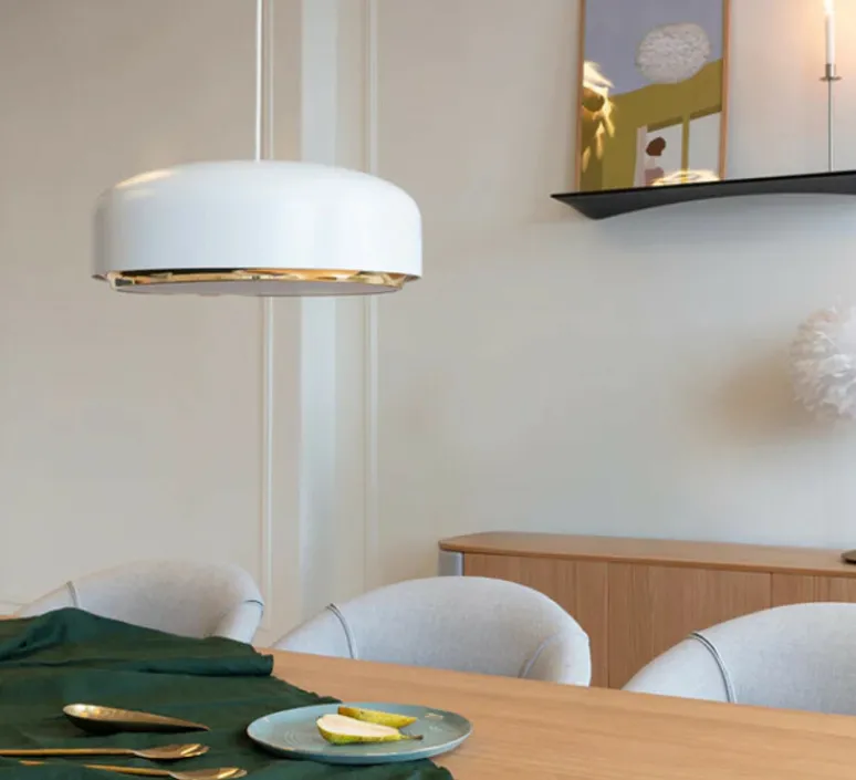 Suspension*Umage Suspension, hazel medium, , LED, dim, 3000K, 1100 lm, Ø40cm, H16cm - blanc