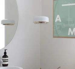 Suspension, hazel mini, blanc, LED, dim, 3000K, 600 lm, Ø22cm, H9,5cm - Umage