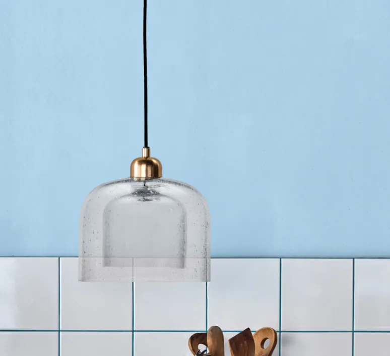 Suspension*House Doctor Suspension, HDBell, , Ø25cm, H26cm - Laiton, transparent