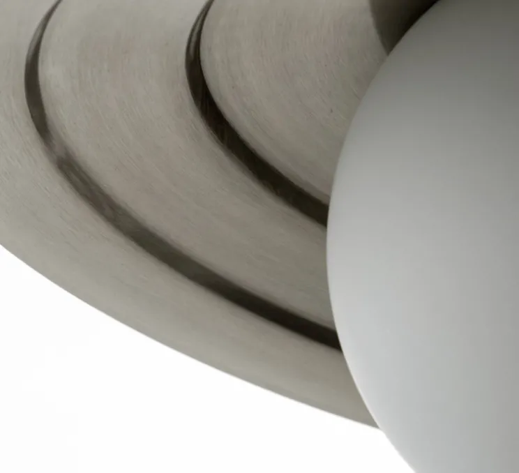 Suspension, HDCoin, blanc et argent, Ø35cm, H30,5cm - House Doctor