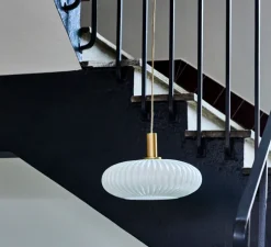 Suspension, HDFort, blanc, laiton antique, Ø42cm, H27cm - House Doctor