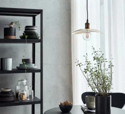 Suspension*House Doctor Suspension, HDHatt, , L30cm, H14,5cm - laiton antique et noir