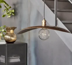 Suspension*House Doctor Suspension, HDHatt, et noir, Ø60cm, H10cm - laiton antique