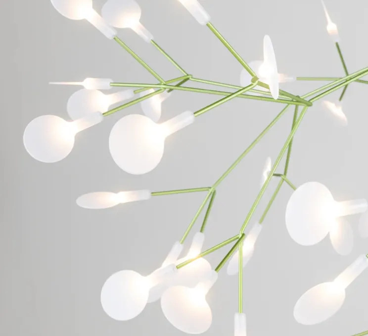 Suspension, Heracleum III Suspended Large, vert, LED, dim, 2600K, 1687 lm, Ø98cm, H65cm - Moooi