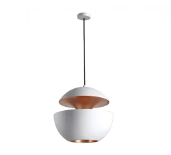 Suspension*DCW éditions Paris Suspension, Here Comes The Sun 450, , Ø45cm, H45cm - blanc, cuivre