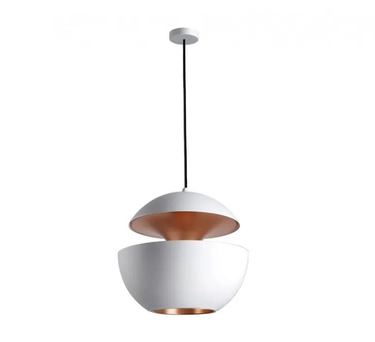 Suspension*DCW éditions Paris Suspension, Here Comes The Sun 450, , Ø45cm, H45cm - blanc, cuivre