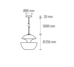 Suspension, Here Comes The Sun 250, blanc, Ø25cm, P25cm - DCW éditions Paris