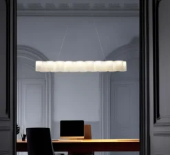 Suspension*Stilnovo Suspension, Honey, , LED, dim, 2700K, 3523 lm, L139cm, H15cm - blanc