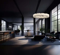 Suspension*Stilnovo Suspension, Honey, , LED, dim, 2700K, 5379 lm, Ø86cm, H15cm - blanc