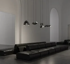 Suspension*Darmes Suspension, Hyphen , , L29cm, H24cm, 3000K, 2000lm - Noir chromatique