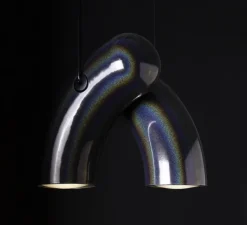 Suspension*Darmes Suspension, Hyphen , , L29cm, H24cm, 3000K, 2000lm - Noir chromatique