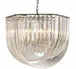 Suspension*Eichholtz Suspension, Hyères, , L65cm, P75cm - transparent, nickel