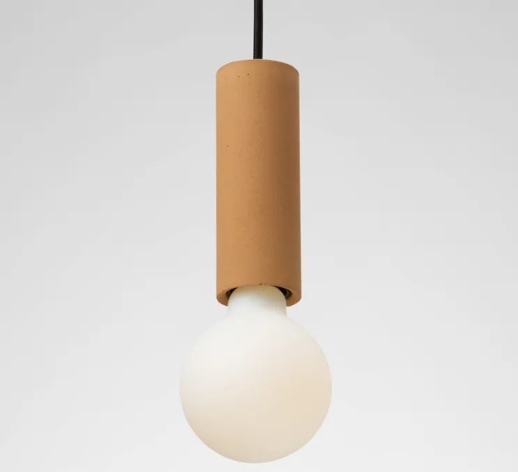 Suspension, Ila, Jaune ambre, Ø5,5cm, H15cm - Plato Design