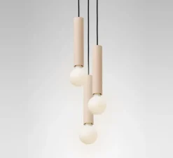 Suspension, Ila Maxi trio, Pêche, Ø13cm, H28cm - Plato Design