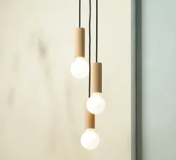 Suspension*Plato Design Suspension, Ila trio, Jaune ambre, Ø13cm, H15cm - Jaune-ambre