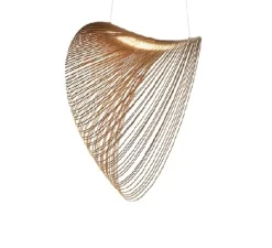 Suspension, Illan 80, dimmable coupure de phase, bouleau, LED, 2700K, Ø80cm, H80cm - Luceplan