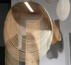 Suspension, Illan 100, dimmable DALI, bouleau, LED, 2700K, Ø100cm, H100cm - Luceplan