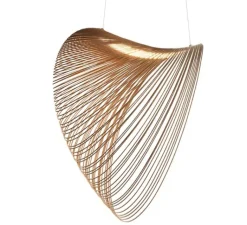 Suspension*Luceplan Suspension, Illan 100, dimmable coupure de phase, , LED, 2700K, Ø100cm, H100cm - bouleau