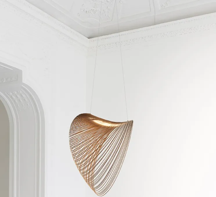 Suspension, Illan 60, dimmable DALI, bouleau, LED, 2700K, Ø60cm, H60cm - Luceplan