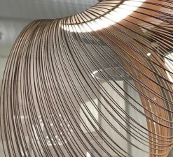 Suspension*Luceplan Suspension, Illan 60, dimmable coupure de phase, , LED, 2700K, Ø60cm, H60cm - bouleau